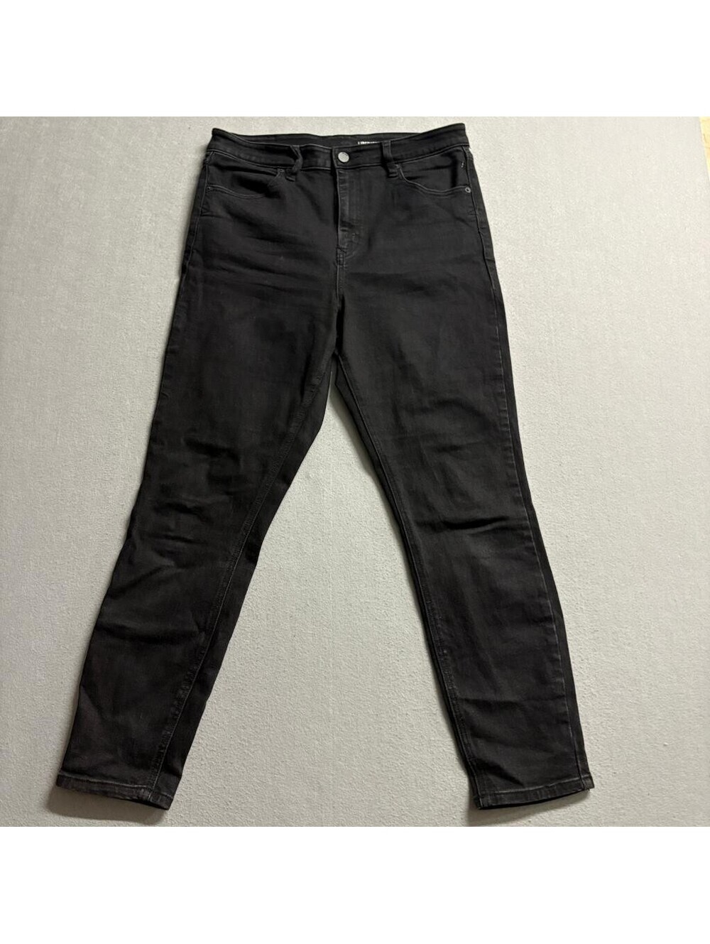 Volcom Liberator High Rise Jeans Womens Size 31 Black Denim Skinny Stretch